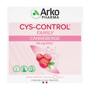 Arkopharma Cys-Control Canneberge 20 gói - Gói uống đường tiết niệu