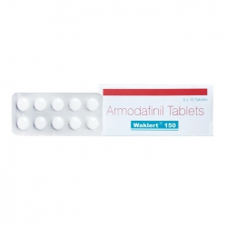 Thuốc Waklert 150 Armodafinil 150mg giúp tăng cường chức năng não bộ, Hộp 50 viên