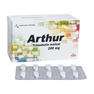 Arthur 200mg Davipharm 10 vỉ x 10 viên (Trimebutin maleat)