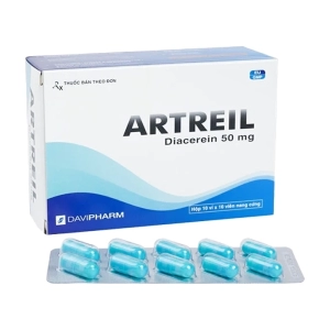 Artreil 50mg Davipharm 10 vỉ x 10 viên (Diacerein)