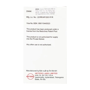 ARV Teldy 50/300/300mg Hetero Drugs lọ 30 viên