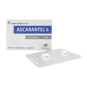 Ascarantel 6 OPV 2 vỉ x 2 viên (Ivermectin) Ascarantel 6 OPV 2 vỉ x 2 viên (Ivermectin)