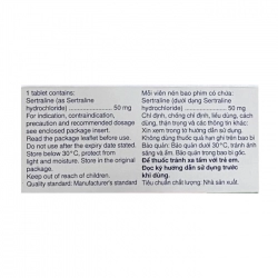 Asentra 50mg Krka 4 vỉ x 7 viên - Trị trầm cảm, rối loạn lo âu