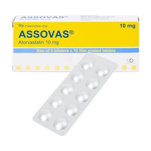 Assovas 10mg Replek Farm 3 vỉ  x 10 viên (Atorvastatin)