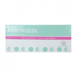 Asstrozol 1mg Assopharma 2 vỉ x 14 viên
