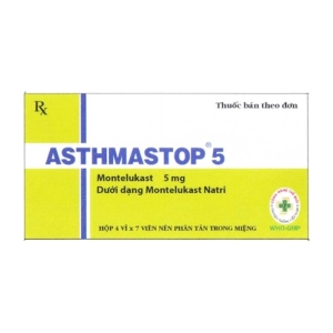 Asthmastop 5 OPV 4 vỉ x 7 viên (Montelukast) Asthmastop 5 OPV 4 vỉ x 7 viên (Montelukast)