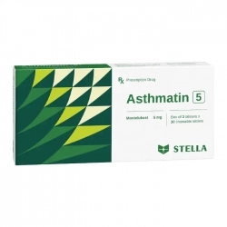 Asthmatin 5mg Stella 3 vỉ x 10 viên - Thuốc hen suyễn Asthmatin 5mg Stella 3 vỉ x 10 viên - Thuốc hen suyễn