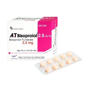 A.T Bisoprolol 2.5 An Thiên 10 vỉ x 10 viên A.T Bisoprolol 2.5 An Thiên 10 vỉ x 10 viên