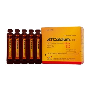 A.T Calcium Cort An Thiên 30 ống x 10ml A.T Calcium Cort An Thiên 30 ống x 10ml