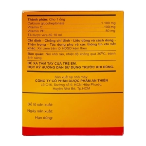 A.T Calcium Cort An Thiên 30 ống x 10ml