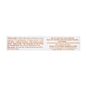 A.T Silymarin 117mg Bidiphar 3 vỉ x 10 viên (Silymarin)