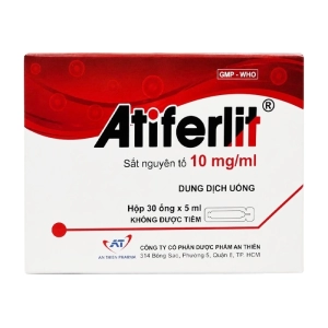 Atiferlit 10mg/ml An Thiên 30 ống x 5ml (Sắt fumarate)