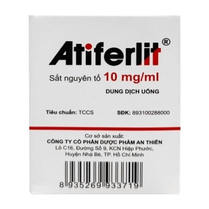 Atiferlit 10mg/ml An Thiên 30 ống x 5ml (Sắt fumarate)