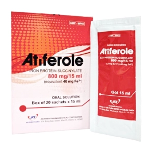 Atiferole 800mg/15ml An Thiên 20 gói x 15ml (Sắt fumarate)