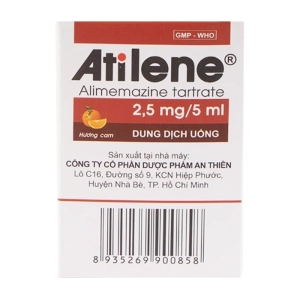 Atilene 2.5mg/5ml An Thiên 30 gói x 5ml (Alimemazin tartrat)