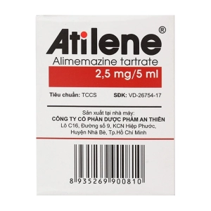 Atilene 2.5mg/5ml An Thiên 30 ống x 5ml (Alimemazin tartrat)