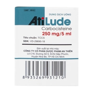 Atilude 250mg/5ml An Thiên 30 ống x 5ml (Carbocisteine)