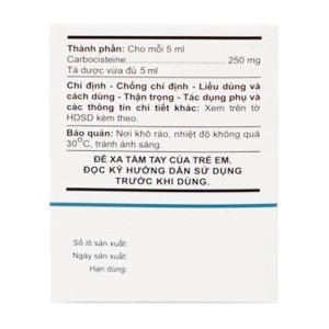 Atilude 250mg/5ml An Thiên 30 ống x 5ml (Carbocisteine)