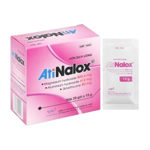 Atinalox An Thiên 20 gói x 15g (Nhôm hydroxit + Magnesi hydroxyd + Simethicon)