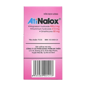 Atinalox An Thiên 20 gói x 15g (Nhôm hydroxit + Magnesi hydroxyd + Simethicon)