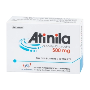 Atinila 500mg An Thiên 5 vỉ x 10 viên (Acetylleucine)