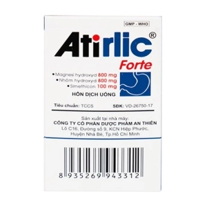 Atirlic Forte An Thiên 20 gói x 10g (Nhôm hydroxit + Magnesi hydroxyd + Simethicon)