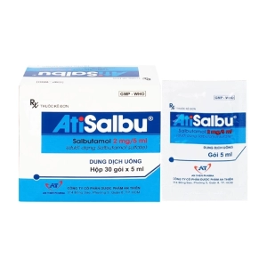 Atisalbu 2mg/5ml An Thiên 30 gói x 5ml (Salbutamol)