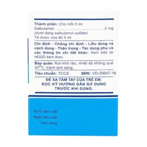 Atisalbu 2mg/5ml An Thiên 30 gói x 5ml (Salbutamol)