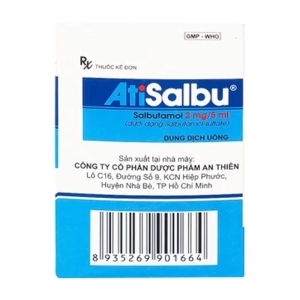 Atisalbu 2mg/5ml An Thiên 30 gói x 5ml (Salbutamol)