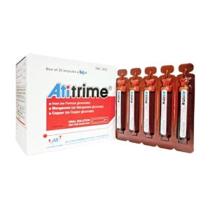 Atitrime An Thiên 30 ống x 10ml (Sắt + Mangan + Đồng)