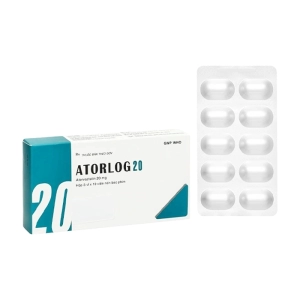 Atorlog 20 Bidiphar 3 vỉ x 10 viên (Atorvastatin)
