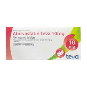 Atorvastatin Teva 10mg 3 vỉ x 10 viên Atorvastatin Teva 10mg 3 vỉ x 10 viên