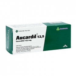 Aucardil 12.5 Agimexpharm 5 vỉ x 10 viên Aucardil 12.5 Agimexpharm 5 vỉ x 10 viên