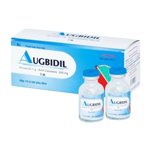 Augbidil 1g/200mg Bidiphar 10 lọ (Amoxicillin + Acid clavulanic)