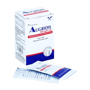 Augbidil 400mg/57mg Bidiphar 12 gói x 1.2g (Amoxicillin + Acid clavulanic)