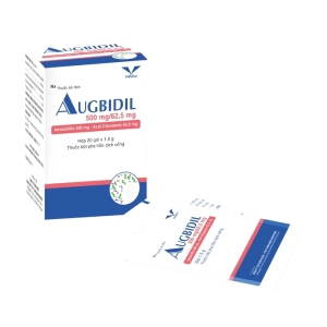 Augbidil 500mg/62.5mg Bidiphar 20 gói x 1.5g (Amoxicillin + Acid Clavulanic)