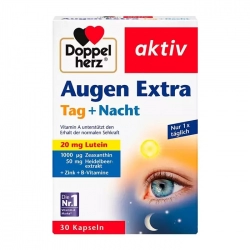 Augen Extra Tag + Nacht Doppelherz 2 vỉ x 15 viên - Viên uống bổ mắt