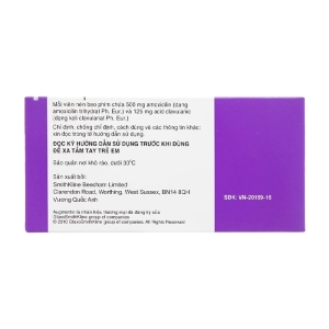 Augmentin 625mg GSK 2 vỉ x 7 viên