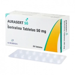 Aurasert Sertraline 50mg Aurobindo 2 vỉ x 14 viên