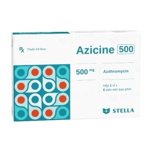 Azicine 500 Stellapharm 1 vỉ x 6 viên (Azithromycin)