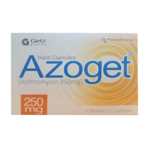 Azoget 250mg Getz Pharma 2 vỉ x 5 viên (Azithromycin)