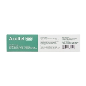 Azoltel 400 Stellapharm 1 vỉ x 1 viên
