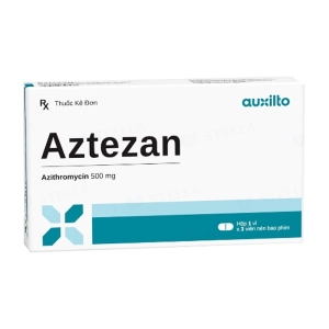 Aztezan 500mg Stellapharm 1 vỉ x 3 viên (Azithromycin)