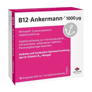 B12 Ankermann 1000mcg Worwag Pharma 10 ống x 1ml (Cyanocobalamin)