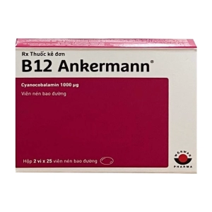 B12 Ankermann Worwag Pharma 2 vỉ x 25 viên (Cyanocobalamin)