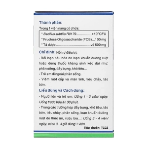 Baci-Subti Biopharco 6 vỉ x 10 viên (Bacillus subtilis)