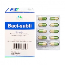 Baci-Subti Biopharco 6 vỉ x 10 viên - Điều trị rối loạn tiêu hoá Baci-Subti Biopharco 6 vỉ x 10 viên - Điều trị rối loạn tiêu hoá