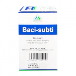 Baci-Subti Biopharco 6 vỉ x 10 viên - Điều trị rối loạn tiêu hoá Baci-Subti Biopharco 6 vỉ x 10 viên - Điều trị rối loạn tiêu hoá