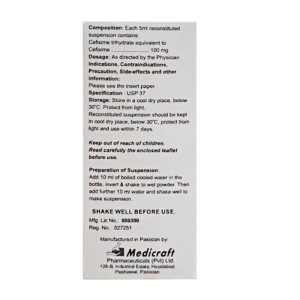 Bactirid 100mg/5ml Medicraft 30ml