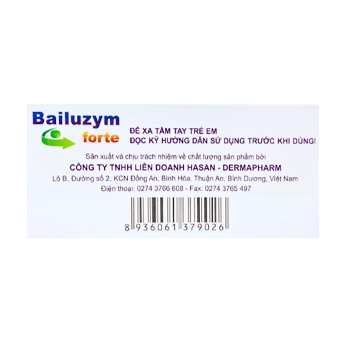 Bailuzym Forte Hasan 10 vỉ x 10 viên - Hỗ trợ giảm phù nề Bailuzym Forte Hasan 10 vỉ x 10 viên - Hỗ trợ giảm phù nề
